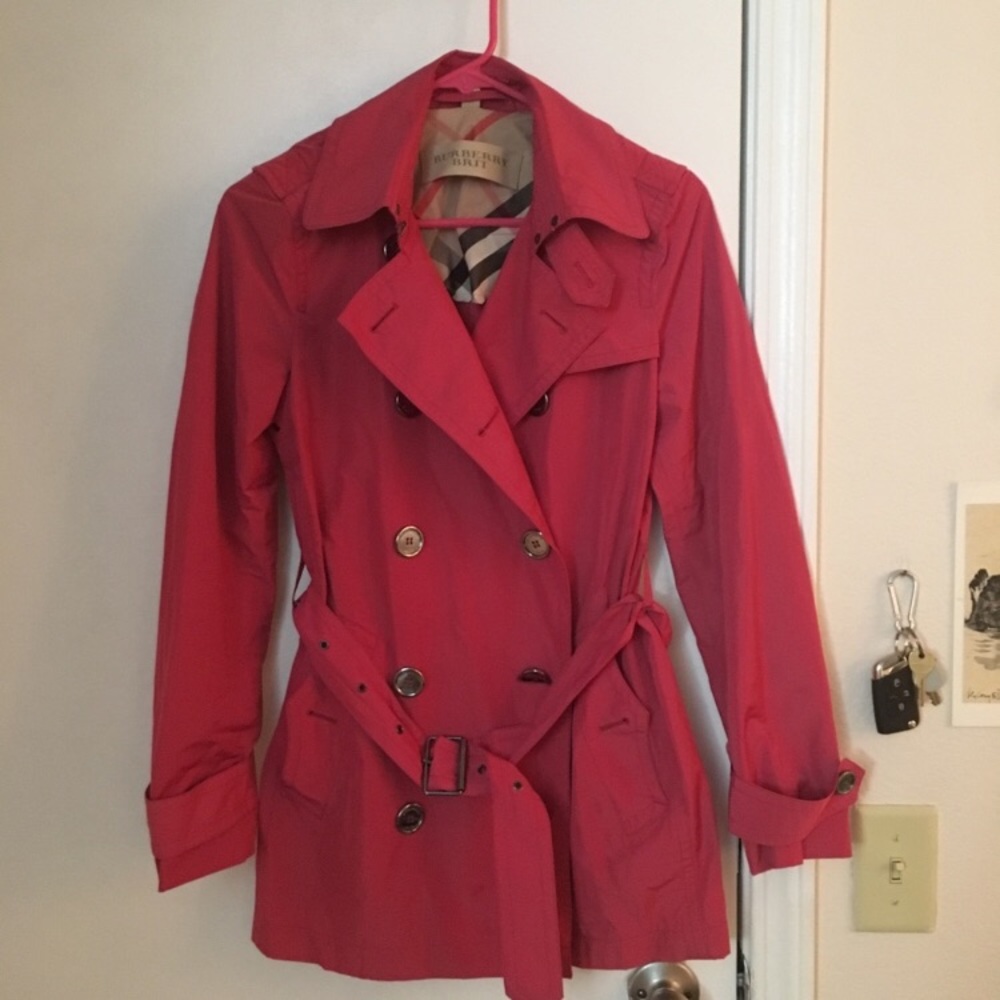 Burberry trench rain jacket